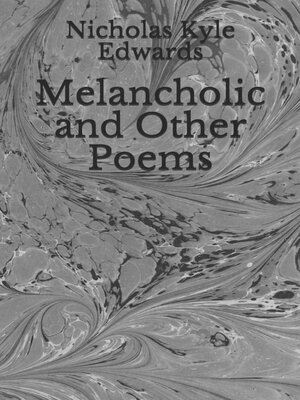 cover image of Melancholic and Other Poems